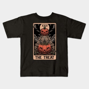 Halloween Tarot Pumpkin Treat Kids T-Shirt